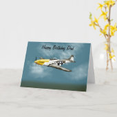 Mustang Birthday Card Karte (Gelbe Blume)
