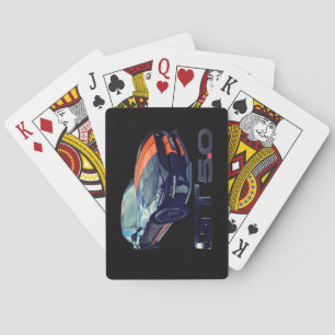 Mustang Black and Orange Playing Cards Spielkarten