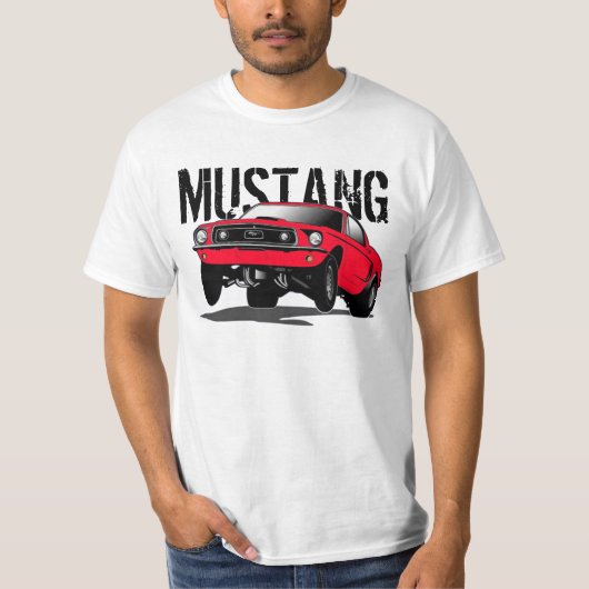 Mustang Black Red T - Shirt (Vorderseite)