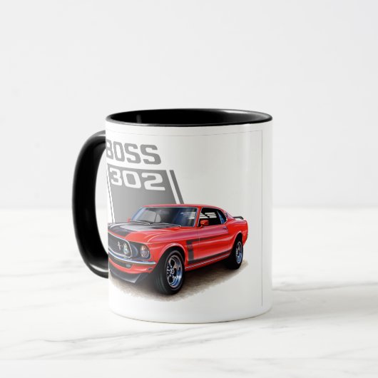 Mustang Boss 302 Tasse (Vorderseite Links)
