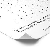 Mustang Brush Swashes Schriftart Glyph Sheet Poster (Ecke)