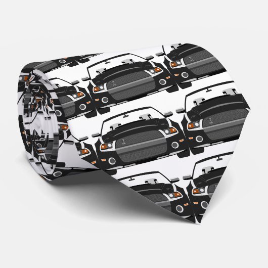 Mustang Car Krawatte (Gerollt)