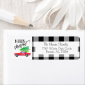 Mustang Christmas Rücksendeadresse Lables (Insitu)