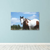 Mustang Custom Canvas Print (30.18"x19.12")1.5", Leinwanddruck (Insitu (Holzboden))