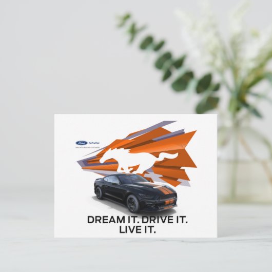 Mustang Customizer Postcard Postkarte (Stehend Vorderseite)