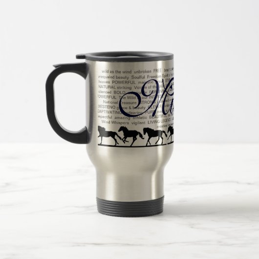 Mustang Descriptives Reise-Tasse Reisebecher (Links)