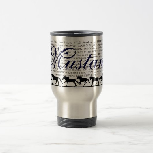 Mustang Descriptives Reise-Tasse Reisebecher (Mittel)