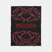 Mustang-doppelte Fleece-Decke Fleecedecke (Vorderseite)