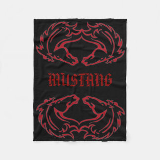 Mustang-doppelte Fleece-Decke Fleecedecke