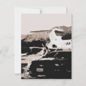 Mustang Eigentümer wartete art| Geschenk für Poliz Einladung (Vorderseite)