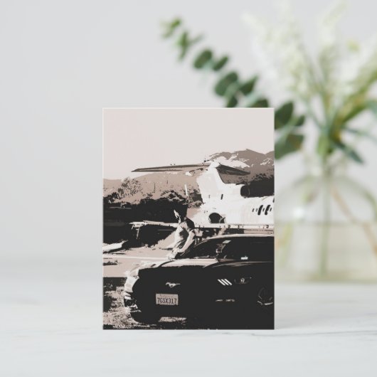 Mustang Eigentümer wartete art| Geschenk für Poliz Einladung (Stehend Vorderseite)