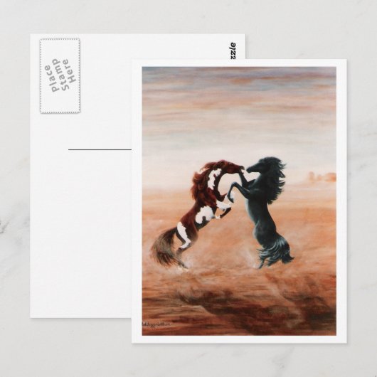 Mustang Fantasy Postkarte (Vorne/Hinten)