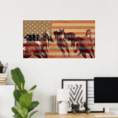Mustang Flag Poster (Heimbüro)