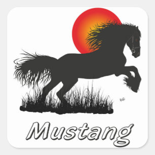 Mustang für Pferdeliebhaber Aufkleber