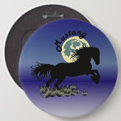 Mustang für Pferdeliebhaber Button (Vorne & Hinten)
