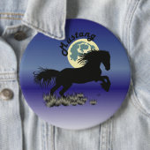 Mustang für Pferdeliebhaber Button (Beispiel)