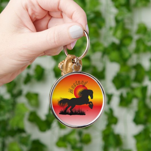 Mustang für Pferdeliebhaber Schlüsselanhänger (Hand)