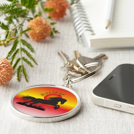 Mustang für Pferdeliebhaber Schlüsselanhänger (Seite)