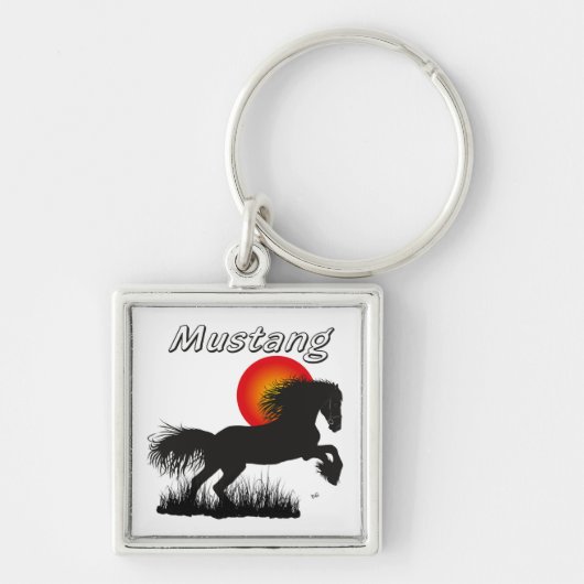 Mustang für Pferdeliebhaber Schlüsselanhänger (Vorne)