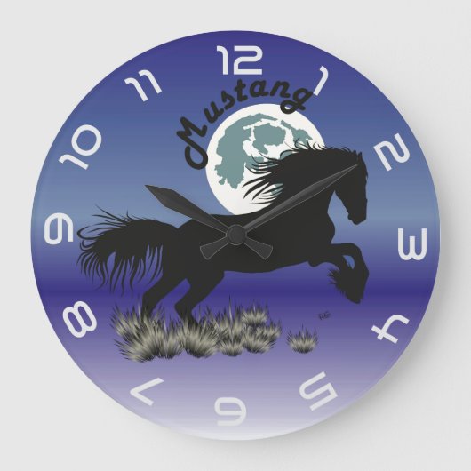 Mustang für Pferdeliebhaber Uhr (Vorderseite)