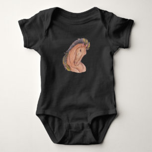 Mustang Horse Baby Strampler
