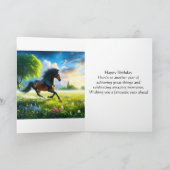 Mustang Horse Happy Birthday Karte (Innenseite)