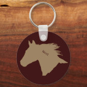 Mustang Horse Head Schlüsselanhänger (Vorderseite)