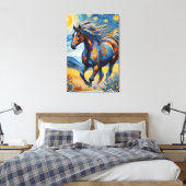 Mustang Horse Leinwanddruck (Insitu (Schlafzimmer))