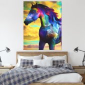 Mustang Horse Leinwanddruck (Insitu (Schlafzimmer))