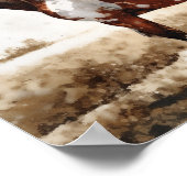 Mustang Horse Painting Poster (Ecke)