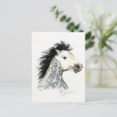 Mustang Horse Postcard Postkarte (Stehend Vorderseite)