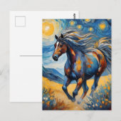 Mustang Horse Postkarte (Vorne/Hinten)