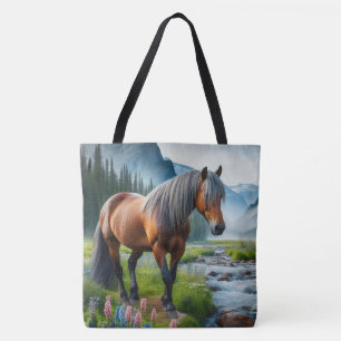 Mustang Horse Stream and Mountain Tasche