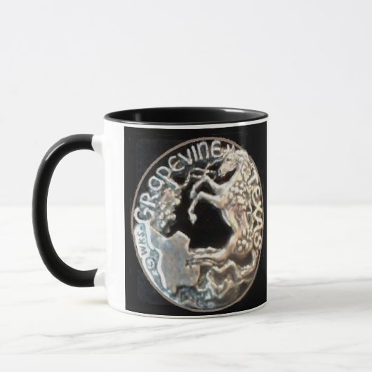 Mustang in Grapevines 11 oz Tasse (Links)