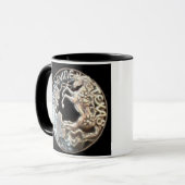 Mustang in Grapevines 11 oz Tasse (Vorderseite Links)