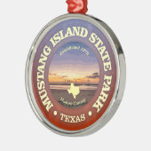 Mustang Island SP Ornament Aus Metall (Links)
