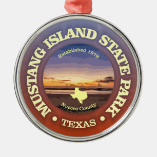 Mustang Island SP Ornament Aus Metall