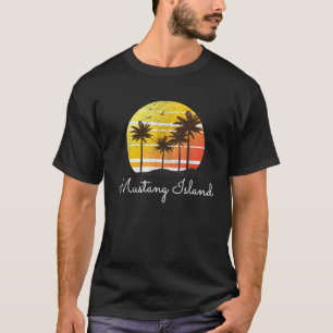 Mustang Island Texas Familienurlaub Geschenk T-Shirt