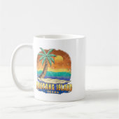 Mustang Island Texas Vintag beängstigend Souvenir Kaffeetasse (Links)