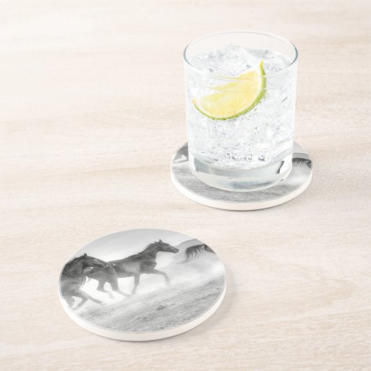 Mustang-Lauf Getränkeuntersetzer (Seite)