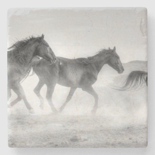 Mustang-Lauf Steinuntersetzer (Vorderseite)