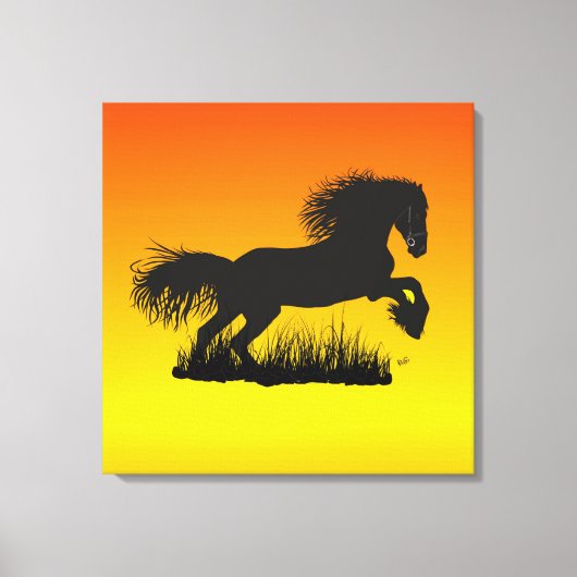 Mustang Leinwand (Vorderseite)