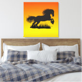 Mustang Leinwand (Insitu (Schlafzimmer))
