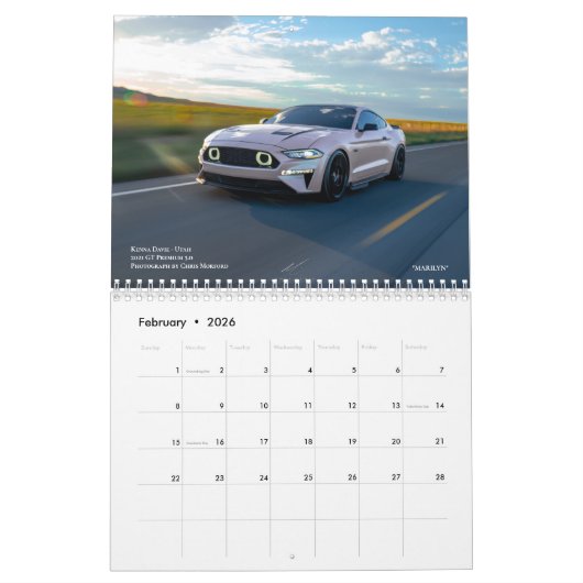 Mustang Mamas 2025 Kalender (Feb 2026)