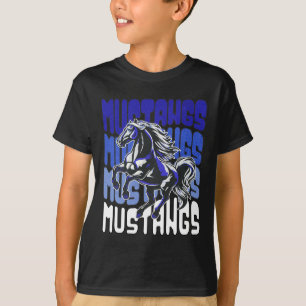 Mustang Maskottchen Schulgeist Sportteam American T-Shirt