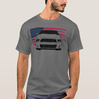Mustang Musclecar Generation 5 mit Flagge Junge T-Shirt