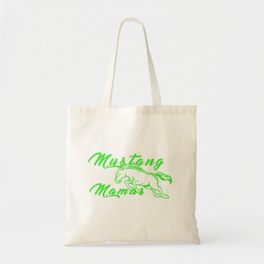 Mustang-Mütter Green Tote Tragetasche (Vorne)