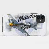 Mustang P51 Case-Mate iPhone Hülle (Rückseite (Horizontal))