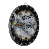 Mustang P51 Dartscheibe (Vorderseite Links)