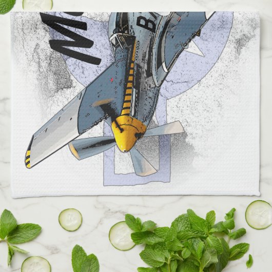 Mustang P51 Handtuch (Gefaltet)
